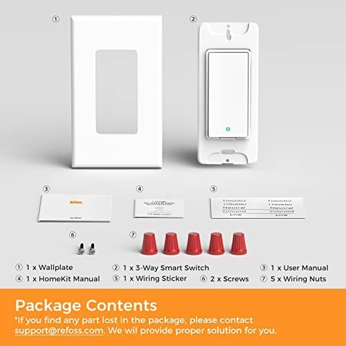 Refoss Smart Wi-Fi 3-Way Switch, MSS550HK (US Version)