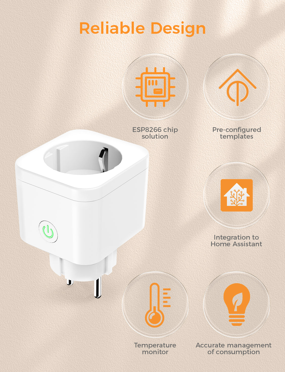 Refoss Wi-Fi Tasmota Plug, P11(EU Version), 2-Pack