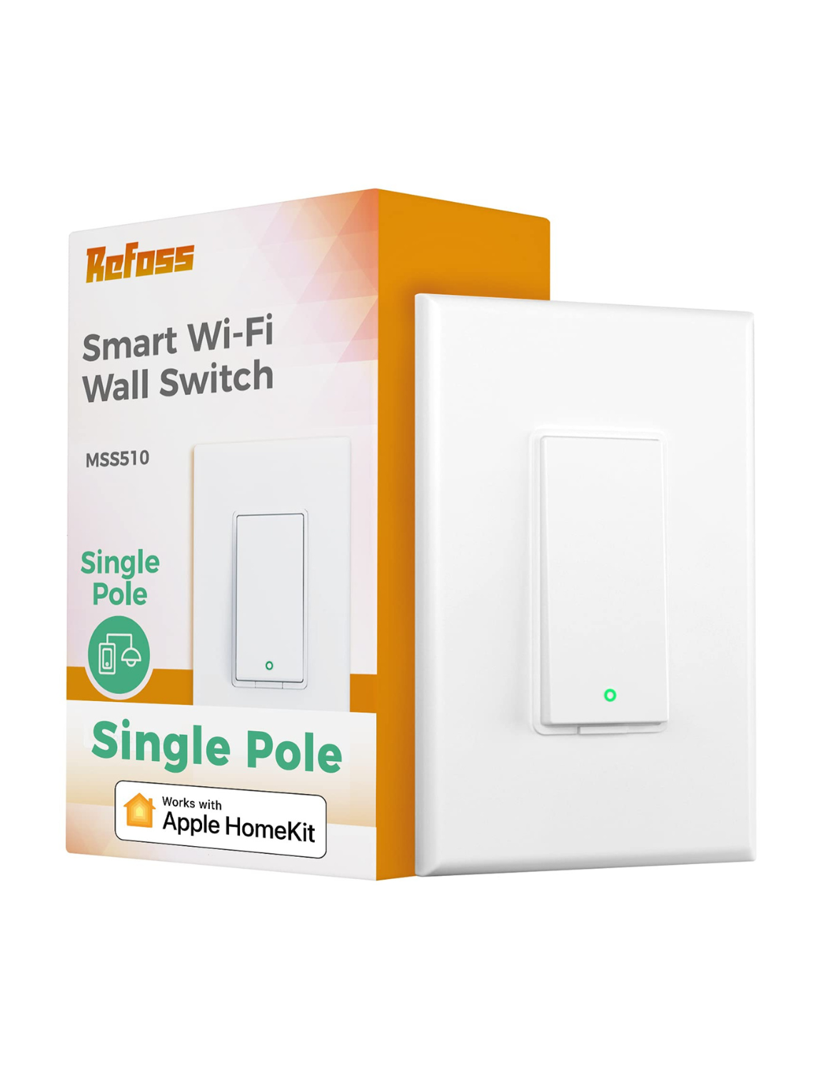 Refoss Smart Wi-Fi Single Pole Switch, MSS510HK (US Version)