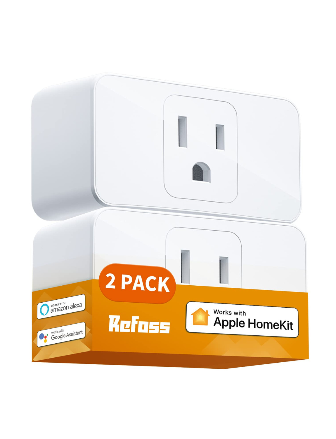 Refoss Smart Wi-Fi Plug Mini, MSS110HK (US Version), 2 Pack