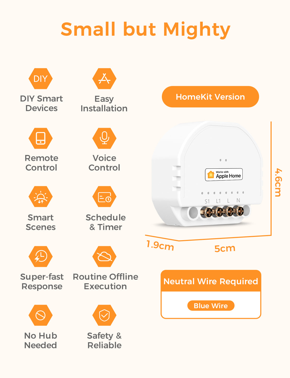 Refoss Smart Wi-Fi In-Wall Switch