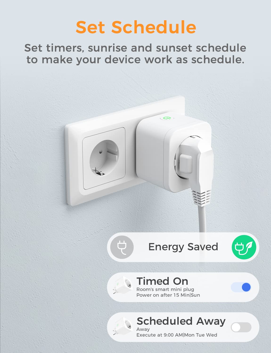 Refoss Smart Wi-Fi Plug, MSS210W (EU Version)