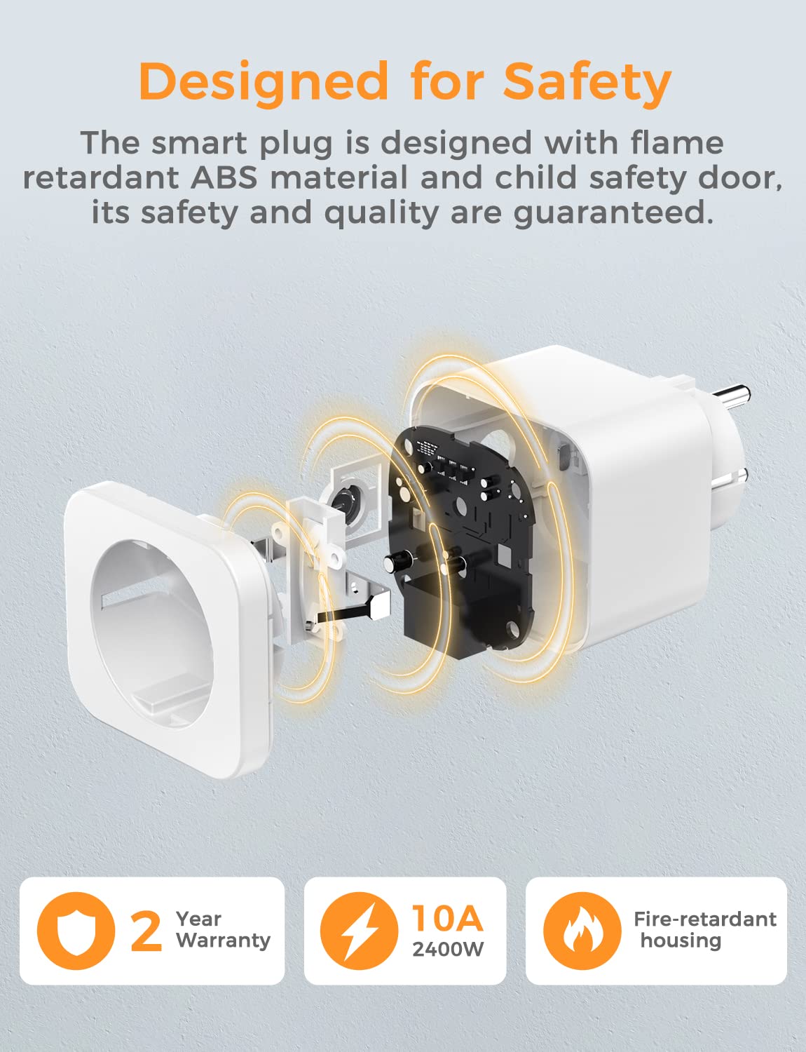 Refoss Smart Wi-Fi Plug, MSS210W (EU Version)