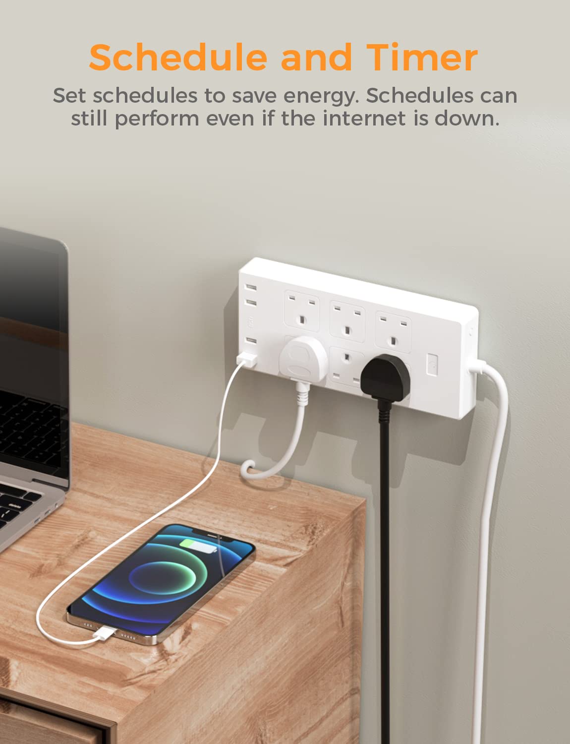 Refoss Smart Wi-Fi Surge Protector, MSS426HK(UK Version)